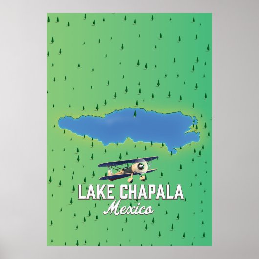 Poster lac Chapala Mexique (Devant)