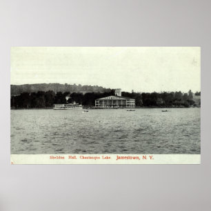 Poster Lac Chautauqua, cru 1909 de Jamestown NY