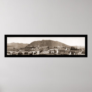 Poster Lac Como, photo 1910 de l'Italie