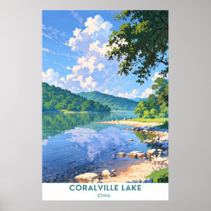 Poster Lac Coralville, Iowa