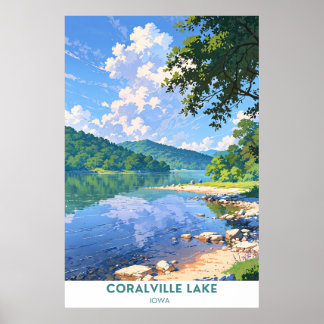 Poster Lac Coralville, Iowa