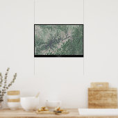 Poster Lac Cumberland Kentucky, Kentucky, poste satellite (Cuisine)