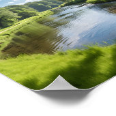 Poster Lac dans la forêt (Coin)