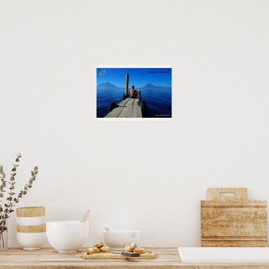 Poster Lac d'Atitlan (Cuisine)