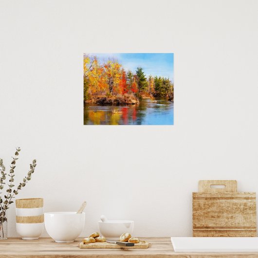 Poster Lac d'automne (Cuisine)