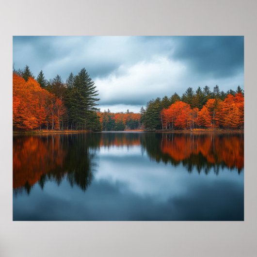 Poster Lac d'Automne (Devant)