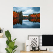 Poster Lac d'Automne (Bureau à domicile)