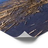 Poster Lac Davis avec rochers de lave, Oregon (Coin)