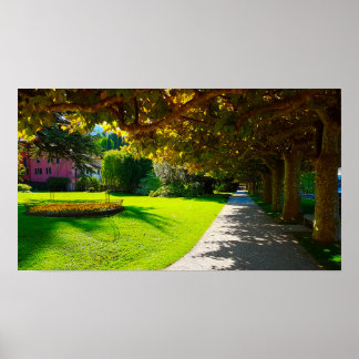 Poster Lac de Côme Bellagio Walkway Automne en Italie