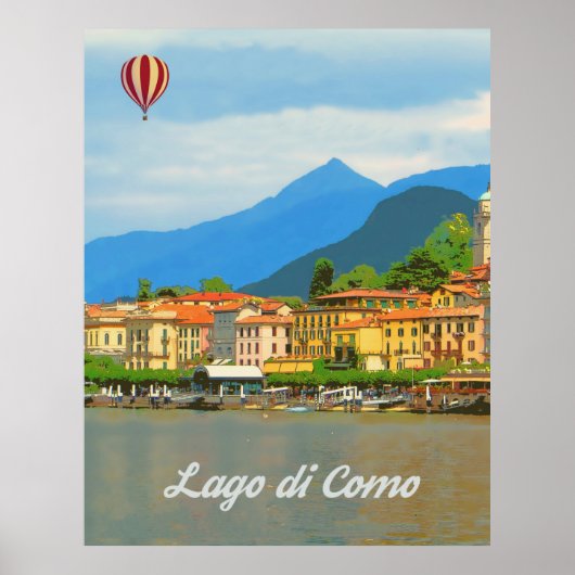 Poster Lac de Côme, Italie (Devant)
