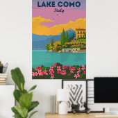 Poster Lac de Côme, Italie (Bureau à domicile)