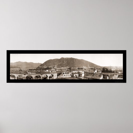 Poster Lac de Côme, Italie Photo 1910 (Devant)