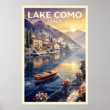 Lac de Côme Italie Voyage Rétro