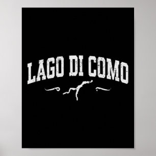 Poster Lac de Côme Lago Di Como Italie Souvenir de vacanc