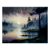 Poster Lac de Dusk (Devant)