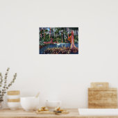 Poster Lac de Galles Floride Cypress marécage et bateau (Cuisine)