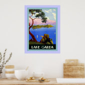 Poster Lac de Garde ~ Voyage Vintage en Italie (Cuisine)