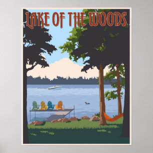 Poster Lac des Bois