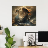 POSTER LAC DES CYGNES - BALLET & DANSE - (Bureau à domicile)