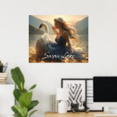 POSTER LAC DES CYGNES - BALLET & DANSE - (Bureau à domicile)