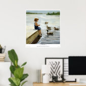 Poster Lac d'été (Bureau à domicile)