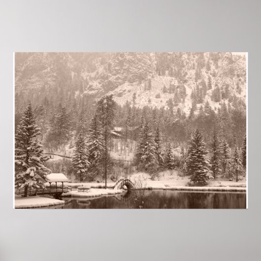 Poster Lac d'hiver (Devant)