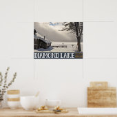 Poster Lac Diamond Hiver (Cuisine)
