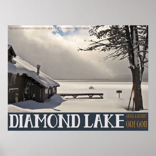 Poster Lac Diamond Hiver (Devant)