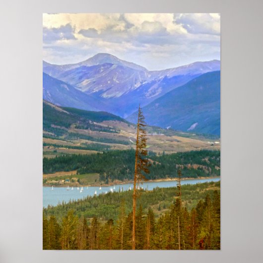 Poster Lac Dillon Regatta, Colorado (Devant)