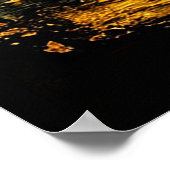 Poster Lac doré oriental avec une pagode (Coin)