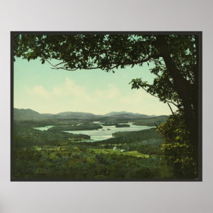 Poster Lac du Bas-Saranac, Adirondacks