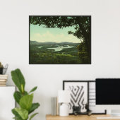 Poster Lac du Bas-Saranac, Adirondacks (Bureau à domicile)