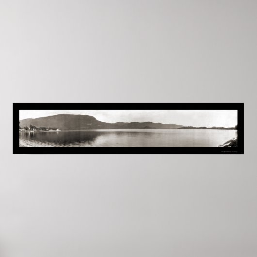 Poster Lac Dunmore, Vermont Photo 1912 (Devant)