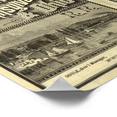 Poster Lac Érié et chemin de fer de l'Ouest (Coin)