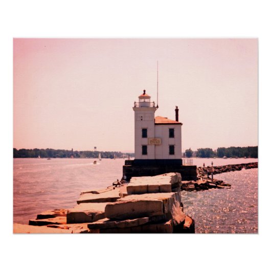 Poster Lac Erie Lighthouse (Devant)