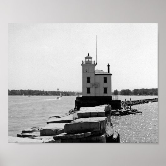 Poster Lac Erie Lighthouse (Devant)