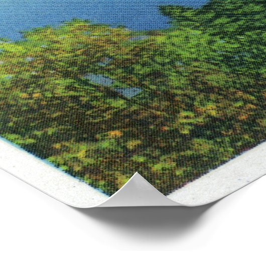 Poster Lac et Green Mountains (Coin)