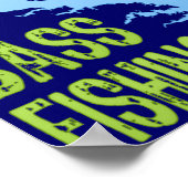 Poster Lac Fork Réservoir, Texas Bass Fishing (Coin)