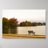 Poster Lac Fowler en automne, WI (Devant)