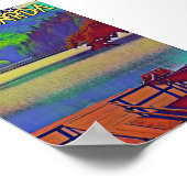 Poster Lac garda - Lago di garda îles italiennes (Coin)