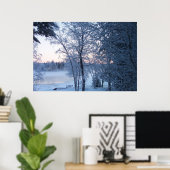 Poster Lac gelé dans le temps (Bureau à domicile)