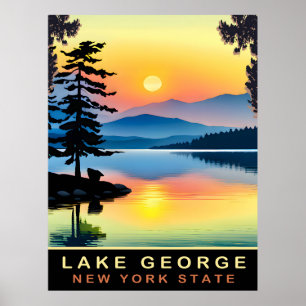 Poster Lac George, État de New York, Voyage
