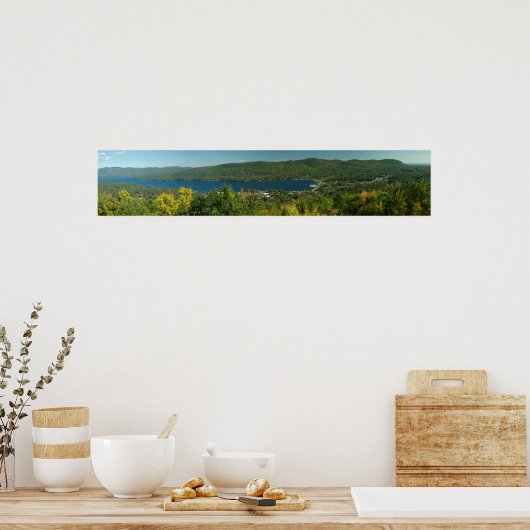 Poster Lac George Panorama (Cuisine)