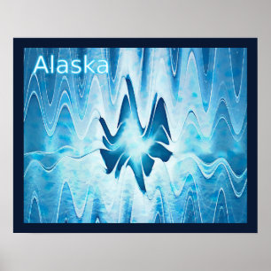 Poster Lac glaciaire - Alaska