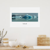 Poster Lac Glacier Islande (Cuisine)