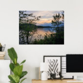Poster Lac Hartwell Mountain Lake Sunset (Bureau à domicile)