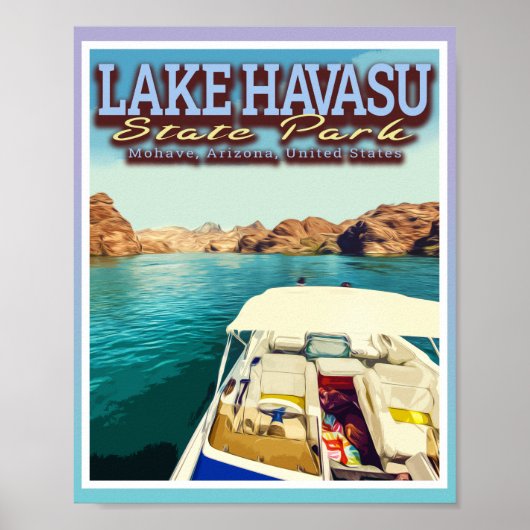 POSTER LAC HAVASU - MOHAVE ARIZONA ÉTATS-UNIS (Devant)