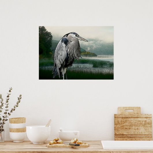 Poster Lac Heron (Cuisine)