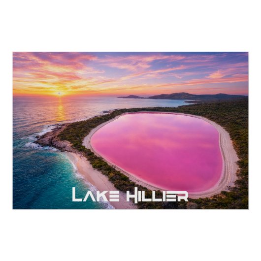 POSTER LAC HILLIER - AUSTRALIE (Devant)