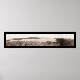 Poster Lac Hopatcong, photo NJ 1909